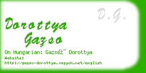 dorottya gazso business card